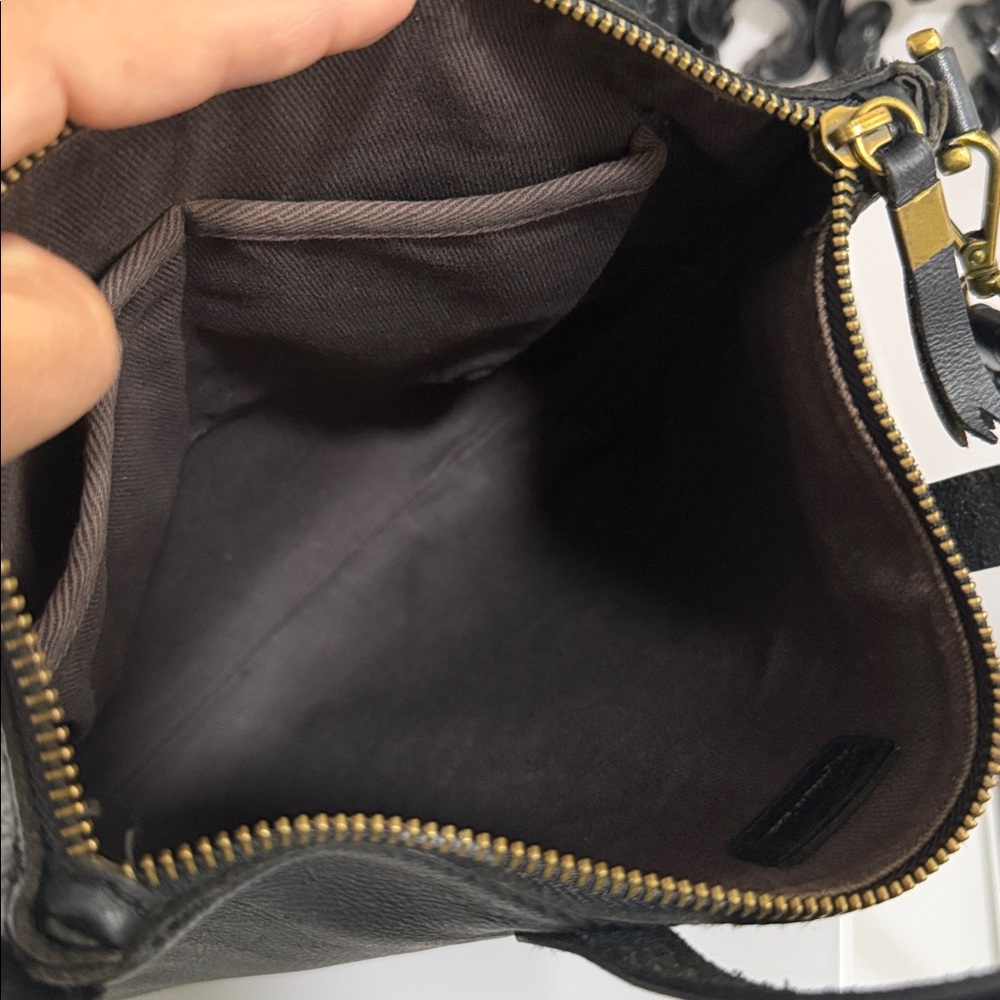MADEWELL ZIP TOP Transport Black Leather Tote Bag with Detachable Strap 🎀🎀🎀 - Picture 12 of 13